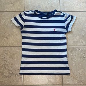 navy blue and white sport polo shirt